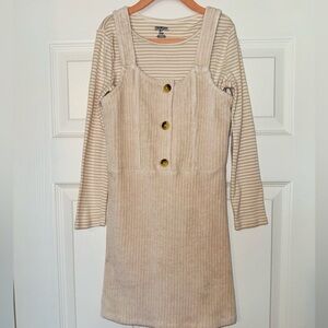 OshKosh B’gosh Girls 2-Piece Corduroy Pinafore Dress Set